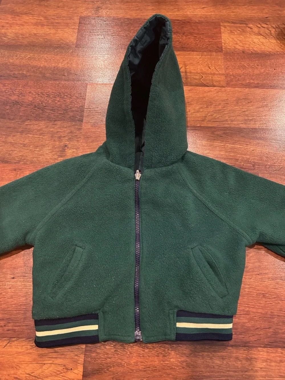 Vintage 90’s Disney Kids Tigger Reversible Jacket Winnie the Pooh 4T Green